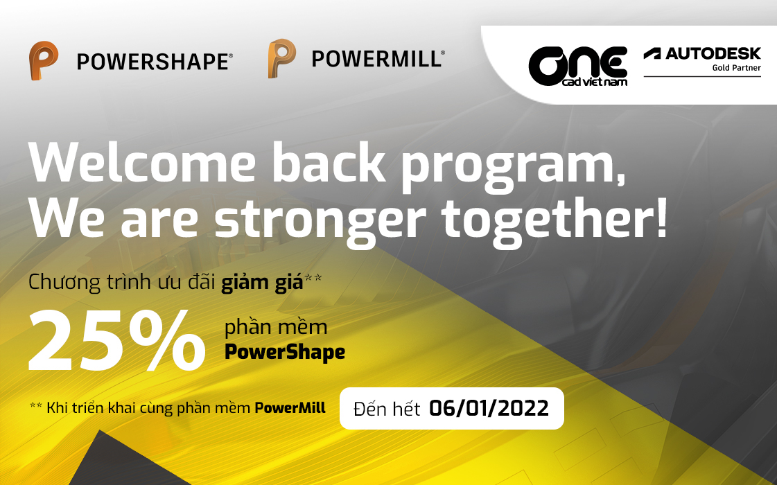 Chương trình khuyến mãi khi triển khai phần mềm PowerMill