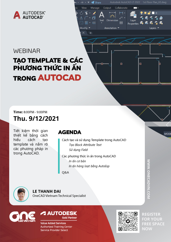 Webinar "Tạo template và các phương pháp in ấn trong AutoCAD"