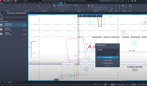 Markup Assist trên AutoCAD 2024.1