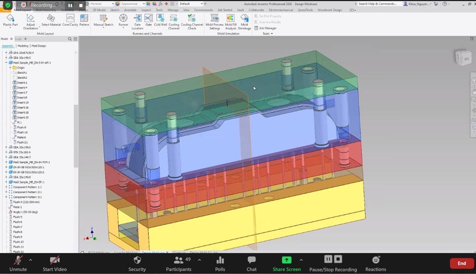 OneCAD hướng dẫn thiết kế khuôn với Inventor Mold Design
