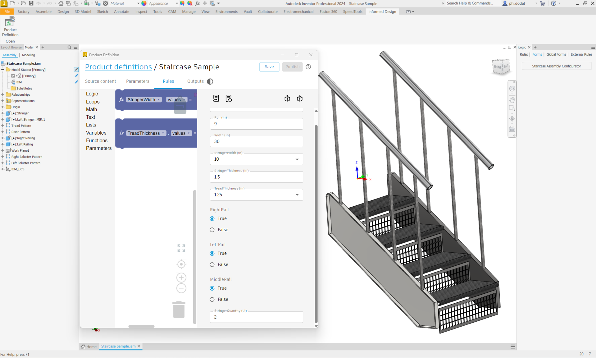Add-in Autodesk Informed Design trên Inventor