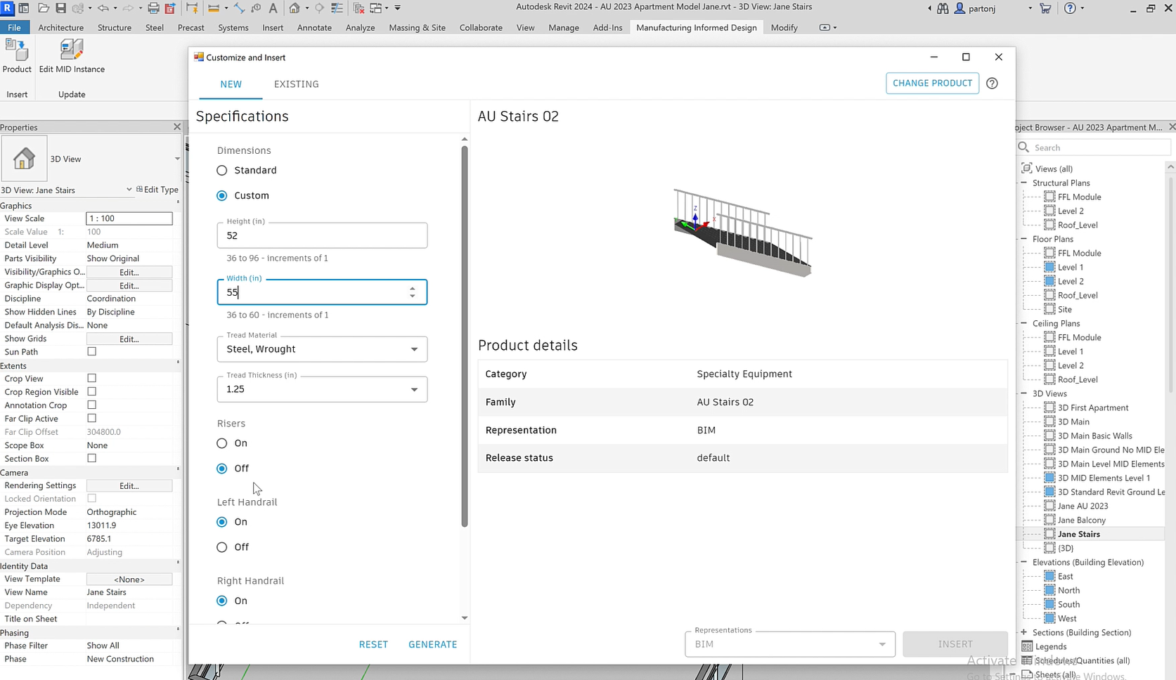 Add-in Autodesk Informed Design trên Revit