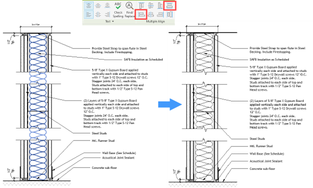 Align and distribute annotations