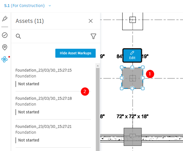 asset markups 