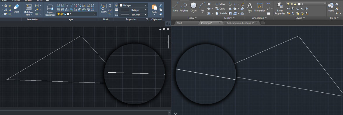 Vẽ trên ZWCAD và AutoCAD