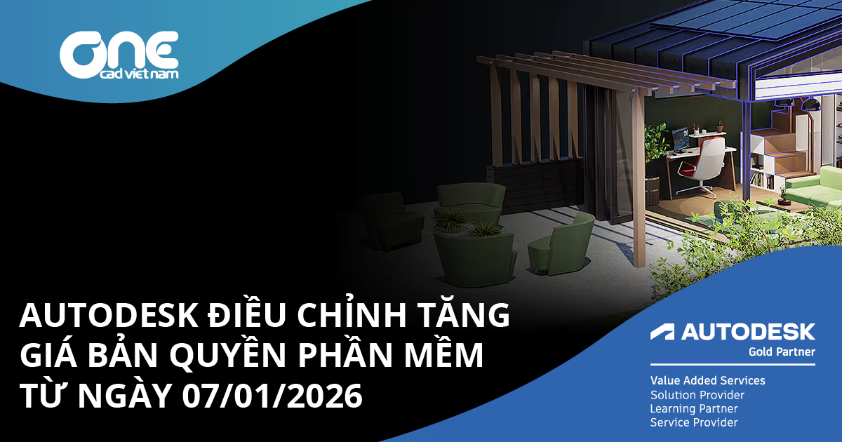Autodesk điều chỉnh tăng giá bản quyền phần mềm từ ngày 07/01/2026