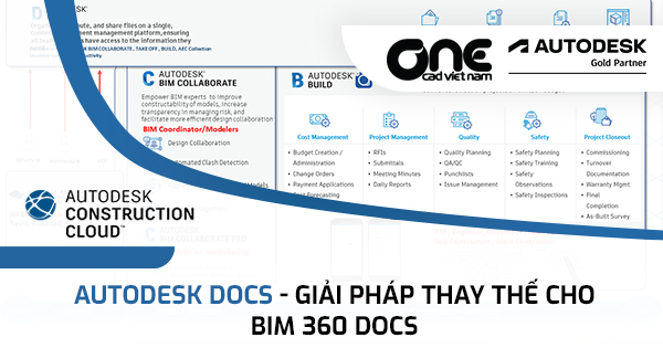 Autodesk Docs - giải pháp thay thế cho BIM 360 Docs