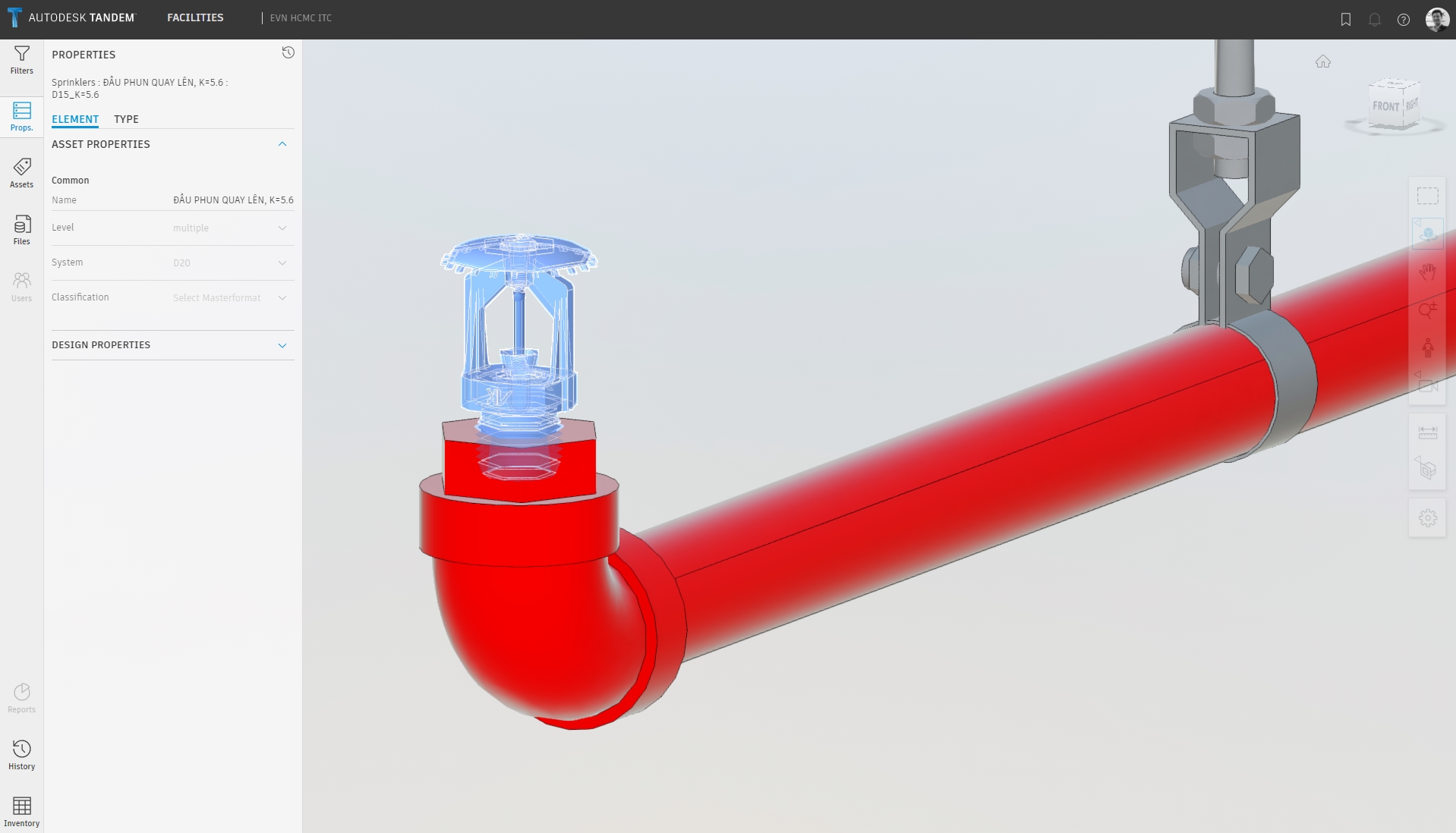 Xem thông tin cấu kiện trong Autodesk Tandem