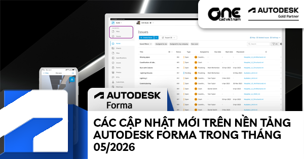 Các cập nhật mới trên nền tảng Autodesk Forma trong tháng 05/2026