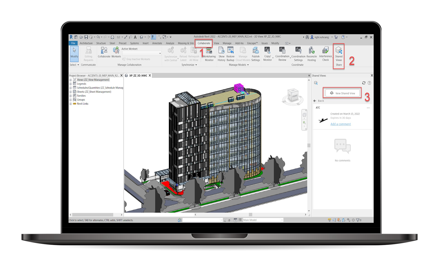 Chia sẻ 2D Views & Sheets với Shared Views trong Revit 2022