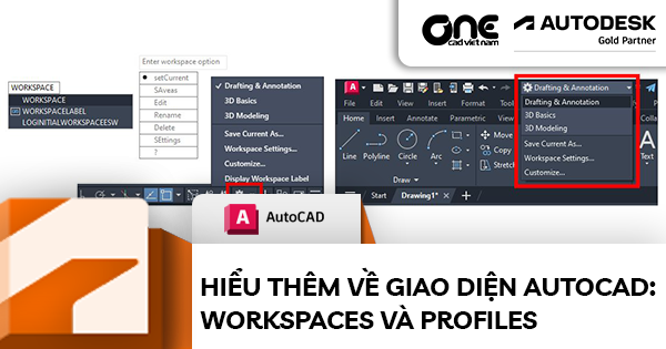 Hiểu Thêm Về Giao Diện AutoCAD: Workspaces và Profiles