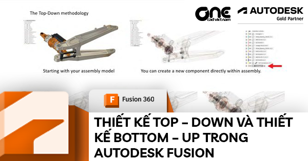 Thiết kế Top–Down và thiết kế Bottom–Up trong Autodesk Fusion