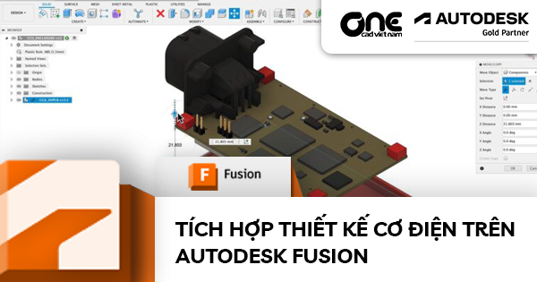 Tích Hợp Thiết Kế Cơ Điện Trên Autodesk Fusion