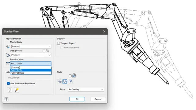 Dễ dàng thực hiện bản vẽ từ các View Representations trên Autodesk Inventor