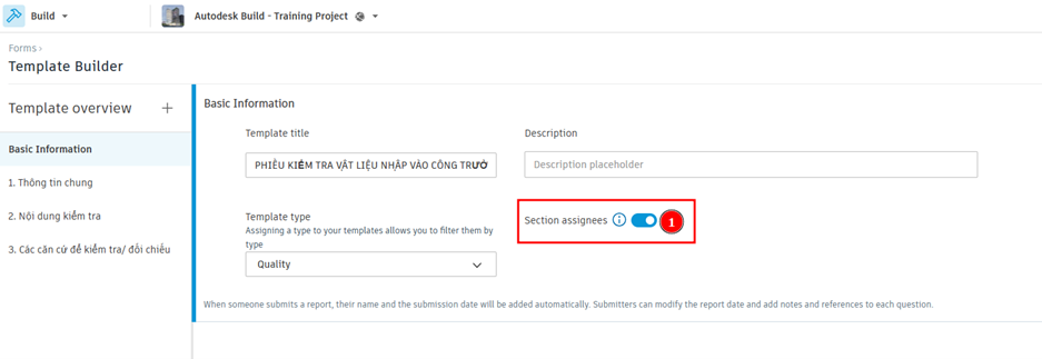 Forms | Section Assignee