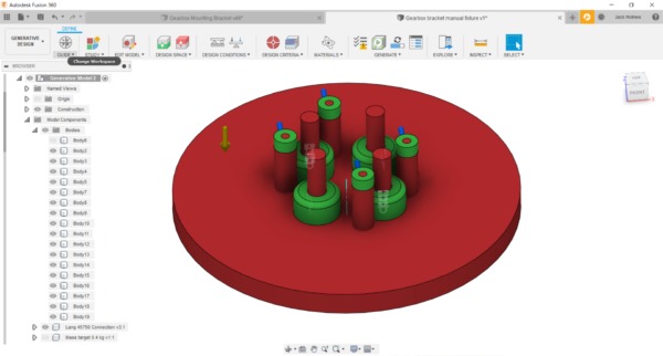Sử dụng Generative Design để thiết kế đồ gá cho gia công với phần mềm Fusion 360