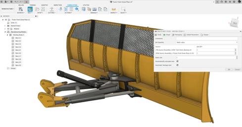Giai đoạn chuẩn bị cho nesting trên Fusion 360
