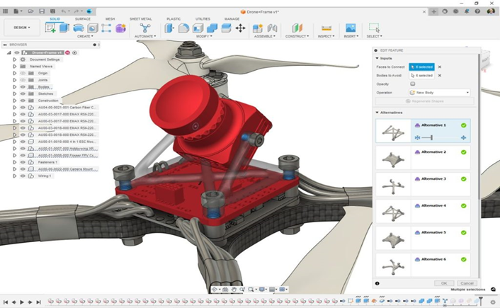 Giao diện của tính năng automated modeling