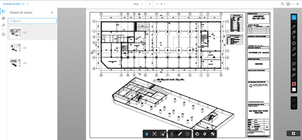 Giao diện xem xét tập tin PDF