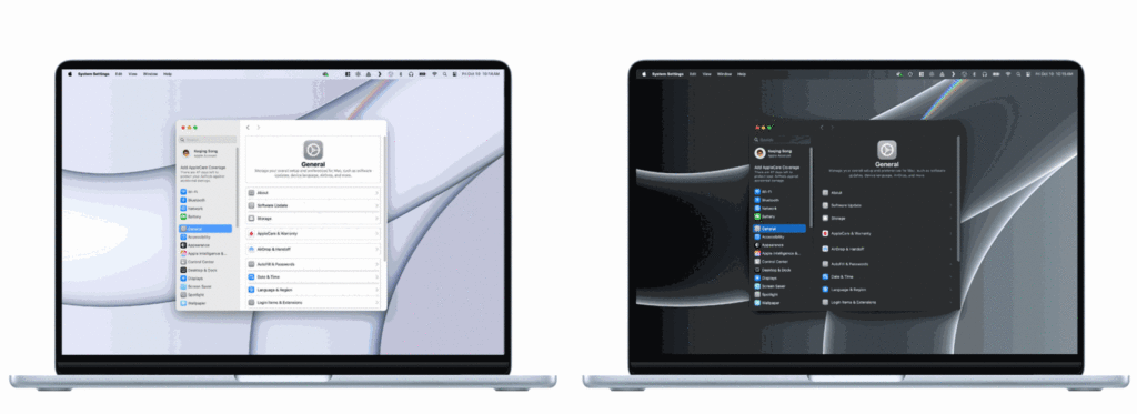 Hình ảnh giao diện Dark Mode và Light Mode trên Autodesk Fusion