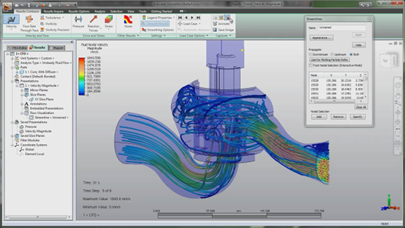 Hình ảnh mô phỏng trên Autodesk CFD