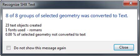 SHX Text Recognition