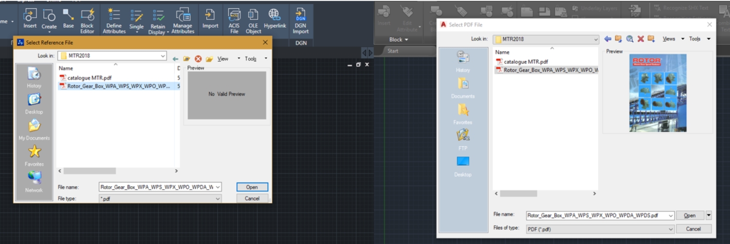 Import PDF trong ZWCAD và AutoCAD