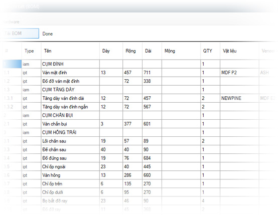 Inventor Add-In Furniture SpeedTools BOM