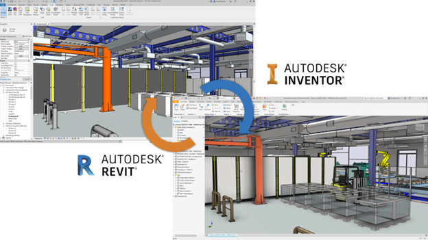 Liên kết giữa Inventor Professional và Revit giúp dự án của bạn được hoàn thiện nhanh hơn