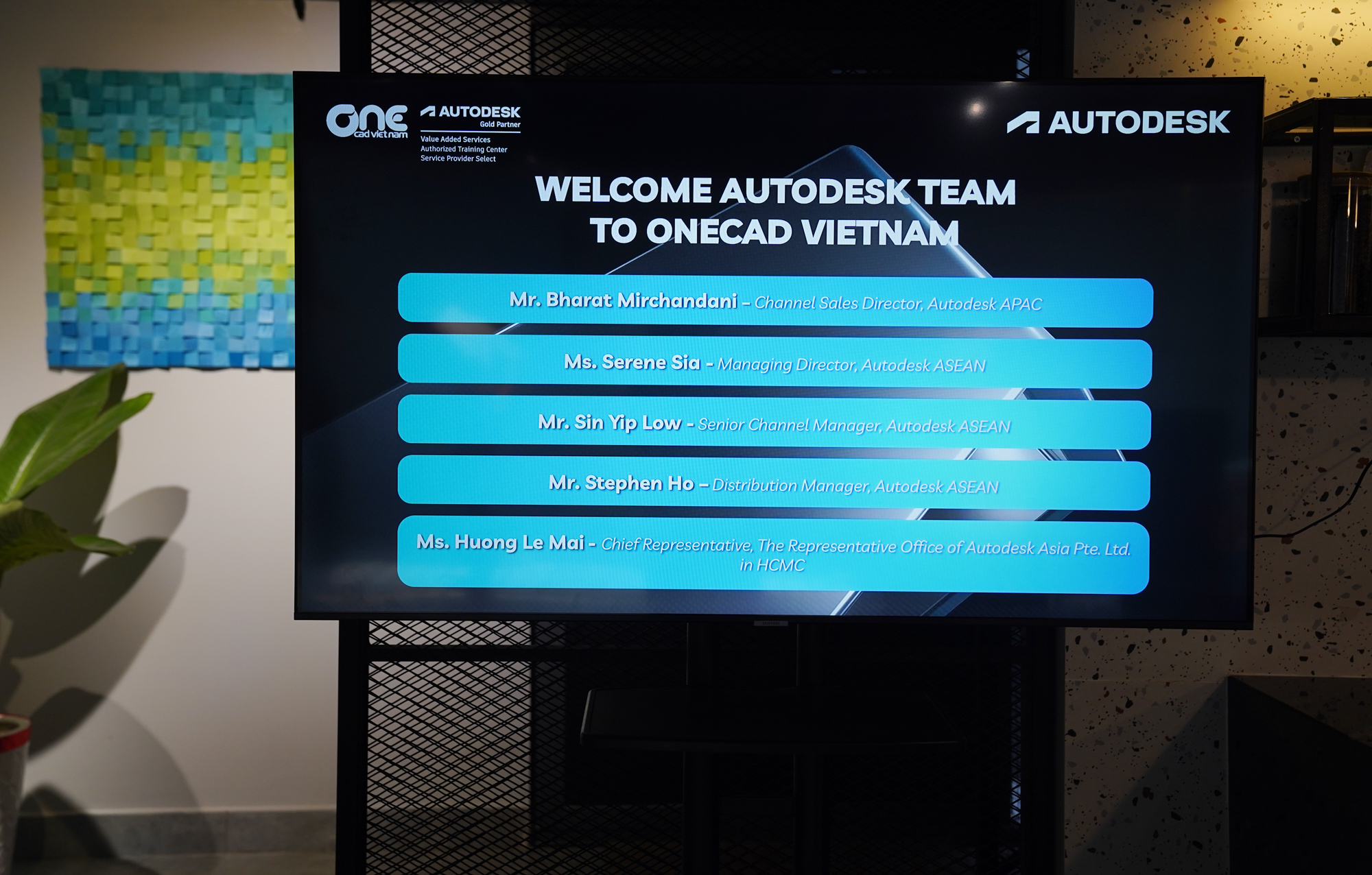 Màn hình chào mừng Autodesk Team