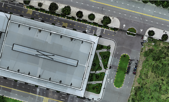 Mô hình 3D đám mây điểm mô tả rõ đối tượng, công trình, bề mặt,…