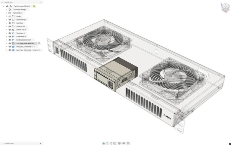 Mô hình thiết kế enclosure cho hệ thống CCTV tại Colombo West Terminal trên Autodesk Fusion.