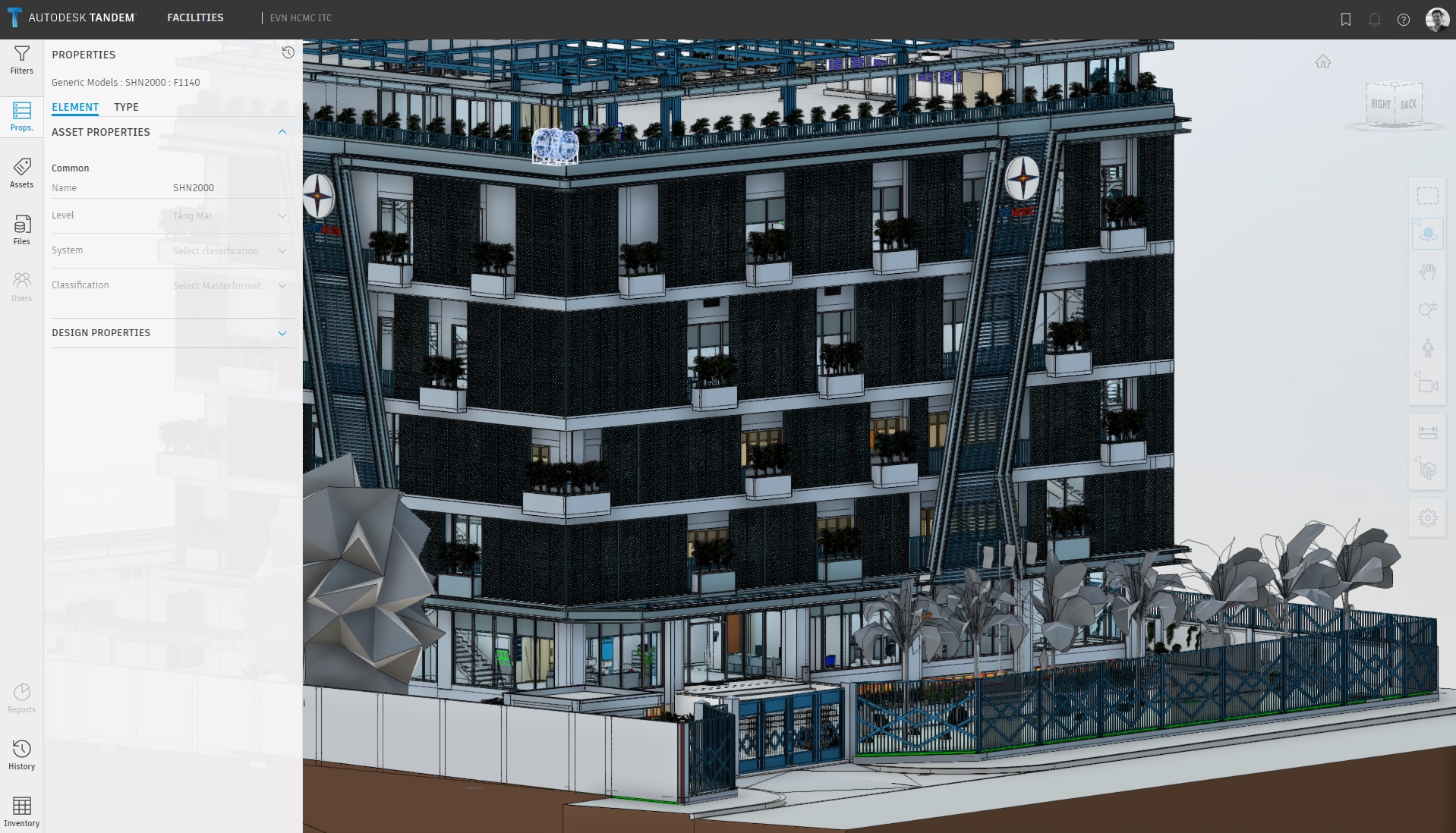 Giao diện Autodesk Tandem