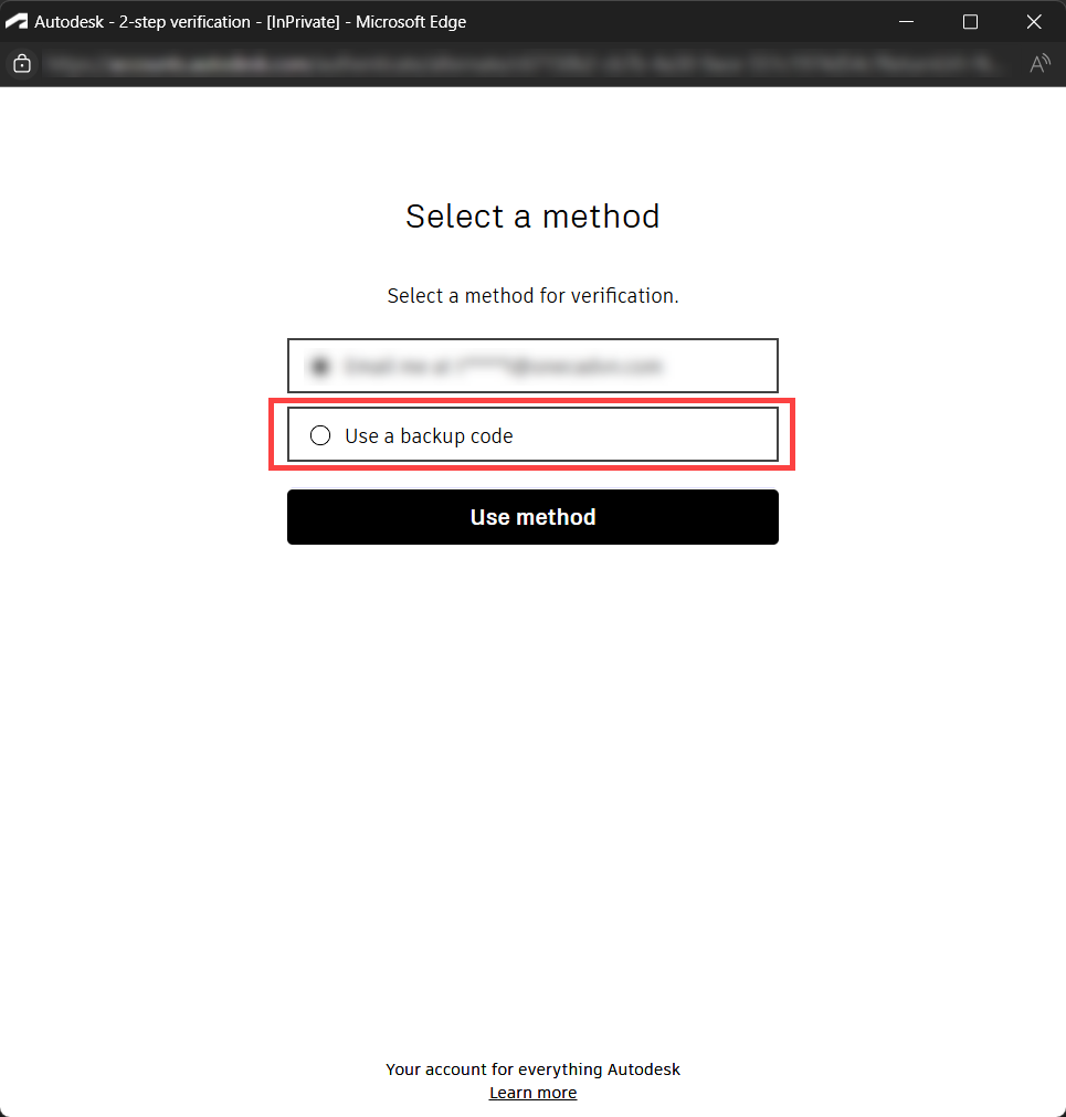 Nhập mã dự phòng