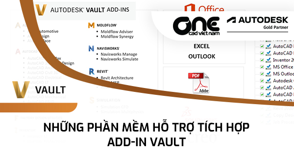 Những phần mềm hỗ trợ tích hợp Add-In Vault