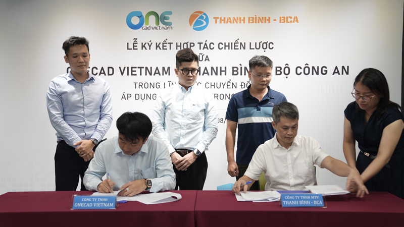 OneCAD Viet Nam và Thanh Bình - BCA cùng nhau ký kết MOU