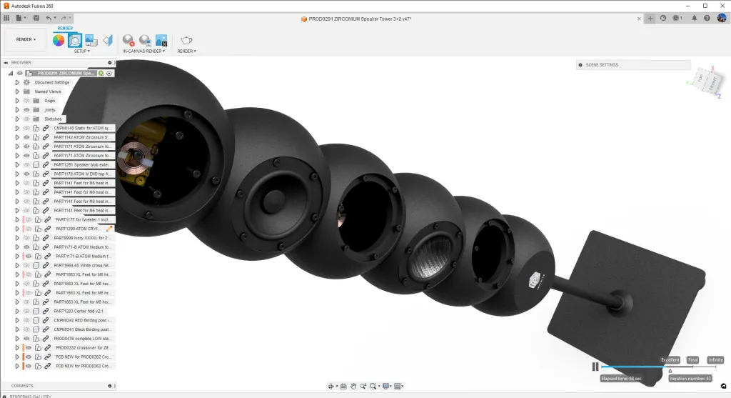 Sản phẩm được thiết kế trên Fusion 360