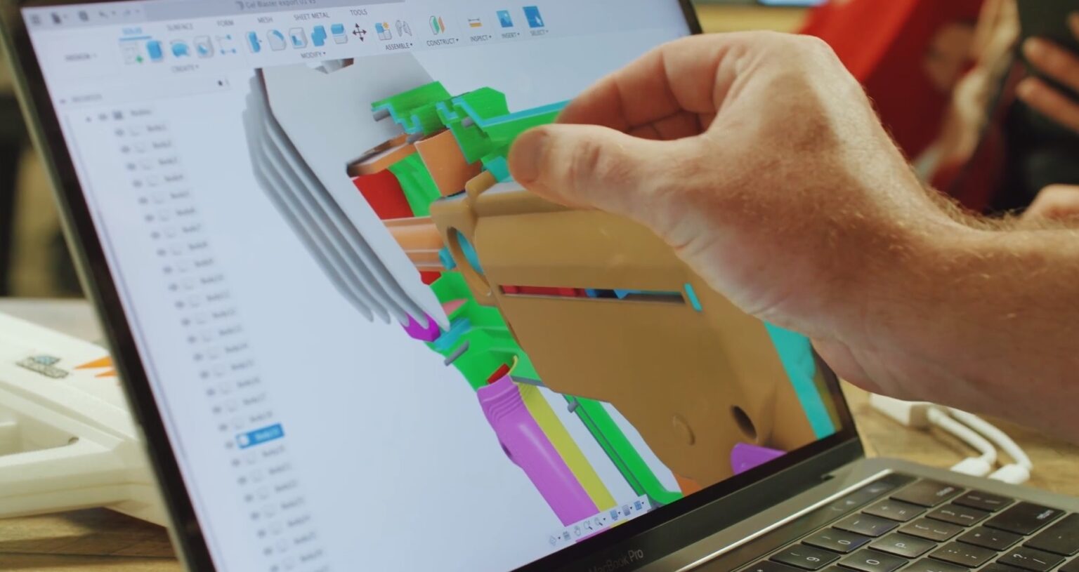 So sánh mẫu thử nghiệm với thiết kế trên Fusion 360