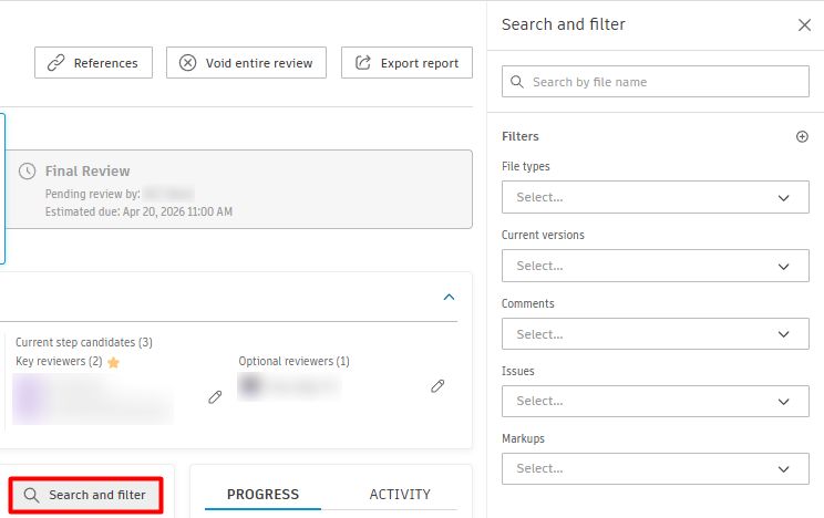 Sử dụng “Search and filter” để tìm kiếm dữ liệu nhanh chóng