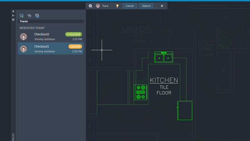 Tính năng Checkout hỗ trợ nhiều người cùng làm việc trên một bản vẽ DWG