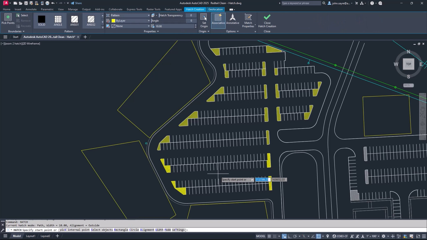 Tính năng Hatch trong AutoCAD 2025