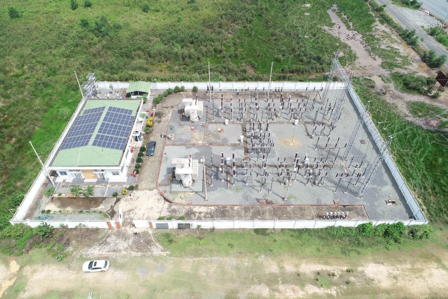 Tổng thể trạm biến áp 110kV Đức Lập
