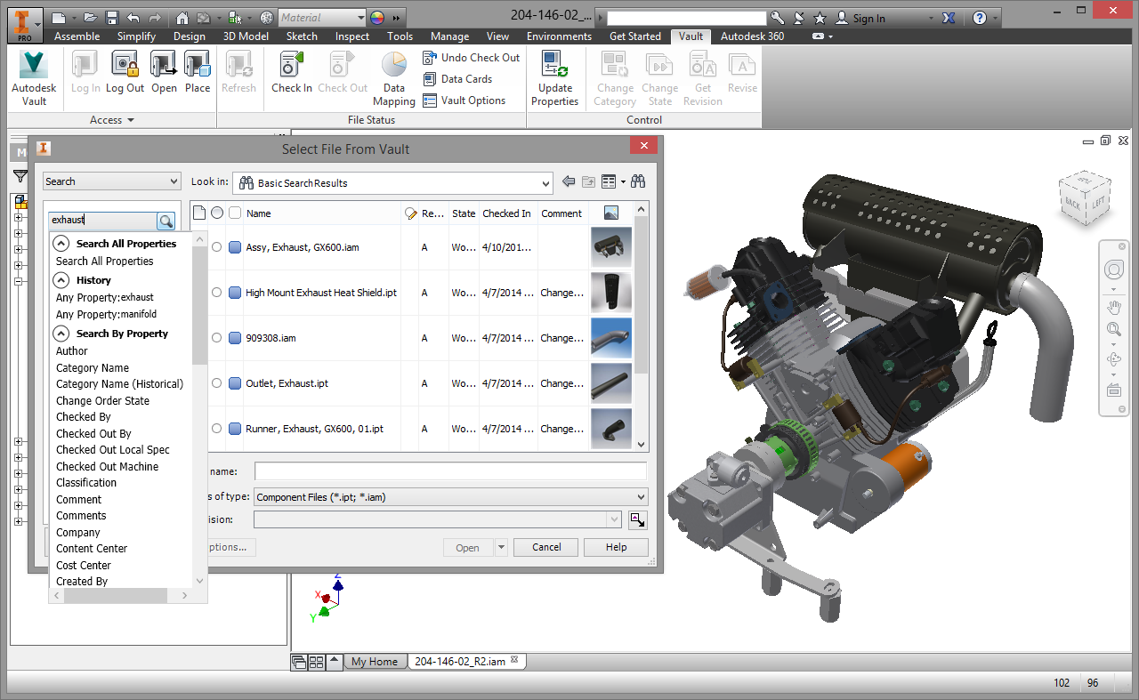 Ứng dụng inventor autodesk vault