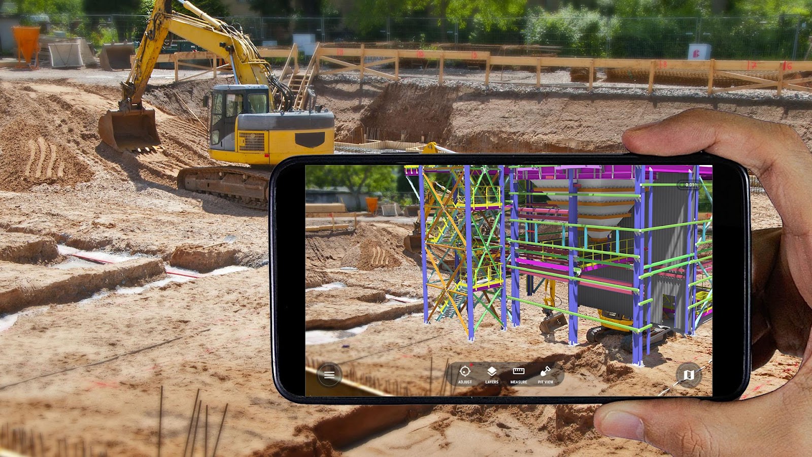 Xem trước mô hình 3D trong quá trình thi công